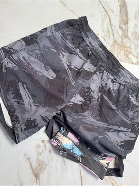 Maamgic All Over Print Lined Gym Shorts Bright Trendy workout running